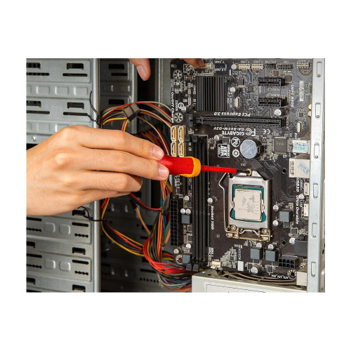 Отвертка Deli YS EDL513060, диэлектрическая, PH2 x 60 мм фото 3