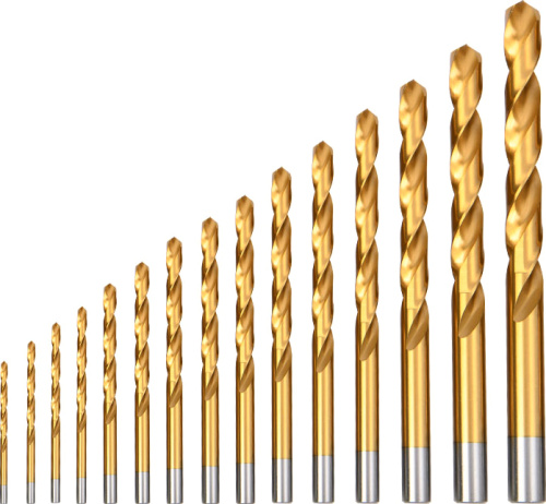 Набор сверл Deli YS EDH-MHZ015-ED4 по металлу, DIN 338, 135°, 1-12 мм, 15 шт.