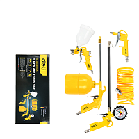 Набор пневматического инструмента Deli YS EDL-QPQ-990G-5, 5 шт, желтый