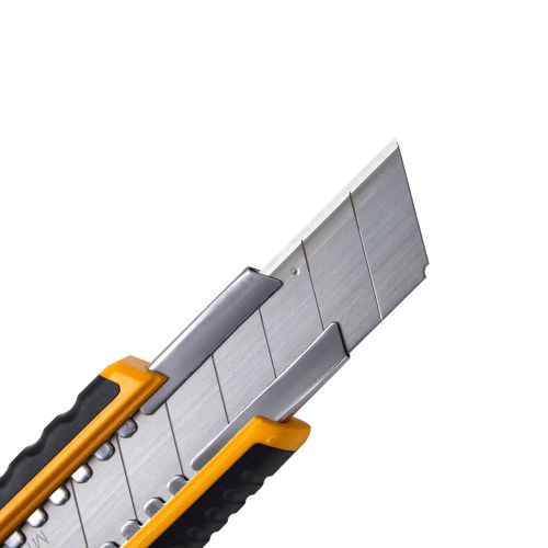 Нож строительный Miles "FA1806G/Y", 18 мм, усиленный фото 9