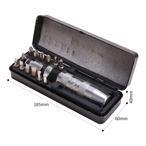 Отвертка ударно-поворотная с набором бит Deli YS EDL8901, 13 шт., металлический кейс фото 3