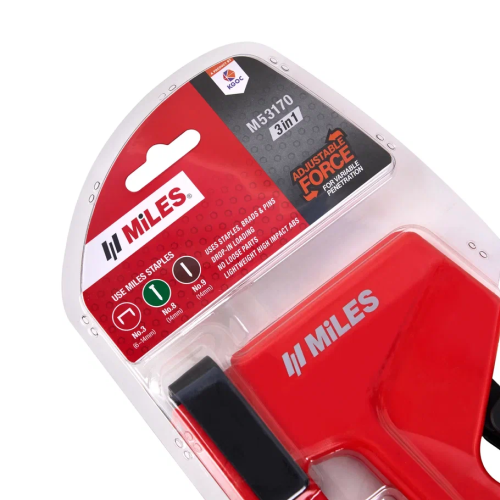 Степлер скобозабивной Miles "M53170/T", регулировка силы удара фото 6