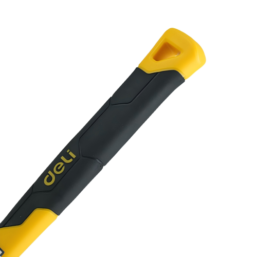 Киянка резиновая Deli YS EDL5816, 0.450 кг, фибергласовая рукоятка, черно-белая фото 2