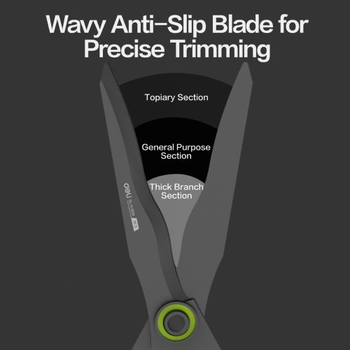 Сучкорез садовый Deli GS EDL-YL1006, 650 мм, черный/зеленый фото 3