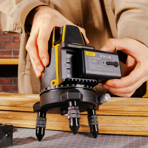 Уровень Deli YS EDL332303, лазерный, 3 линии, зеленый луч фото 5