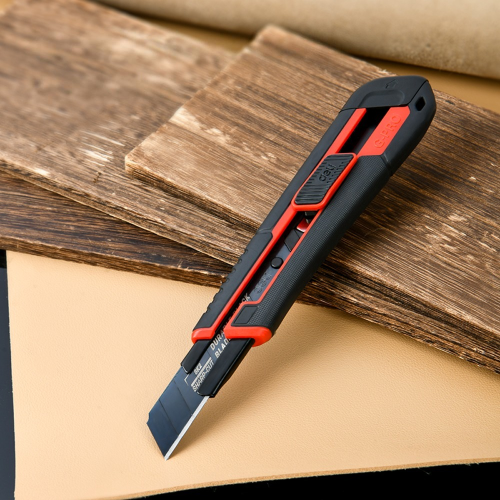 Нож строительный Deli YS EDL018G, 18 мм, универсальный фото 4