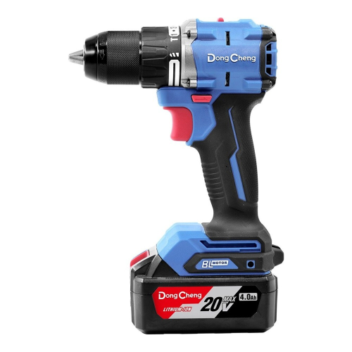 Аккумуляторная дрель-шуруповерт DongCheng DCJZ06-13 (TYPE EM), 20 В, 120 Нм, 2 АКБ, 4 Ач, З/У 4А фото 3