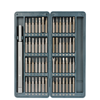 Отвертка с набором прецизионных бит Deli YS EDL241057, 57 предметов