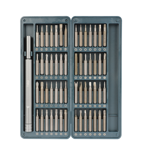 Отвертка с набором прецизионных бит Deli YS EDL241057, 57 предметов