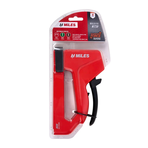 Степлер скобозабивной Miles "M53170/T", регулировка силы удара