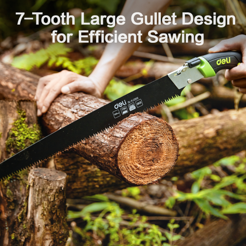 Пила садовая Deli GS EDL-YL2204, 350 мм, изогнутая, складная фото 7