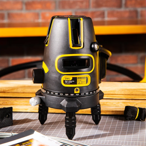 Уровень Deli YS EDL332303, лазерный, 3 линии, зеленый луч фото 2