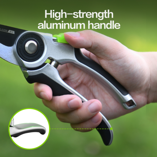 Секатор садовый Deli GS EDL-YL0006, 203 мм, серебристый/черный фото 4