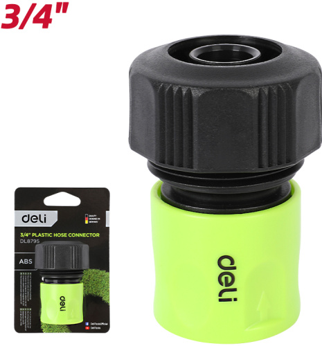 Соединитель-коннектор для шлангов Deli GS EDL8795 3/4", быстросъемный фото 2