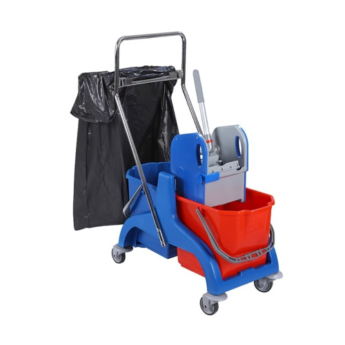 Тележка комплексная 2 х 25 л с отжимом и держателем для мешка