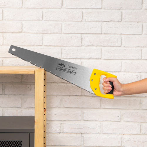 Ножовка Deli YS EDL6850A по дереву, 7 TPI, 500 мм фото 10