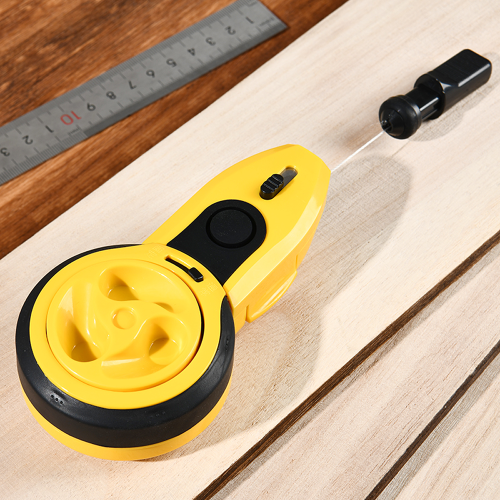 Шнур каменщика Deli YS EDL23, 15 м, желтый, черный фото 2