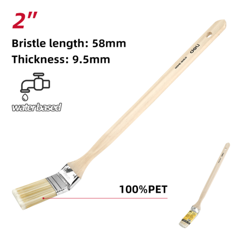 Кисть радиаторная Deli YS EDL509175, 2"-50 мм, искусственная щетина фото 2