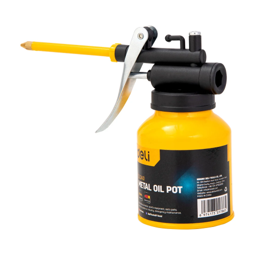 Масленка для смазки стальная Deli YS EDL2401, 180 мл, медный носик, желтая фото 8