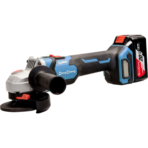 Угловая шлифмашина DongCheng DCSM04-125 (TYPE EM), 125 мм, 2 АКБ, 4 Ач, З/У 2 А фото 3