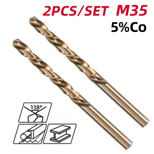 Сверло по металлу Deli RS EDH-MHZ020-E2, 2.0 мм, DIN 338, HSCo 5%, 2 шт. фото 2