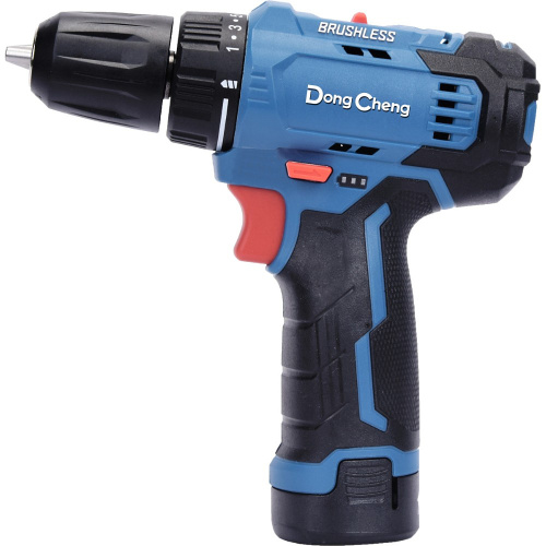 Аккумуляторная дрель-шуруповерт DongCheng DCJZ23-10 (TYPE EK), 12 В, 35 Нм, 2 АКБ, 2 Ач, З/У 2 А фото 2