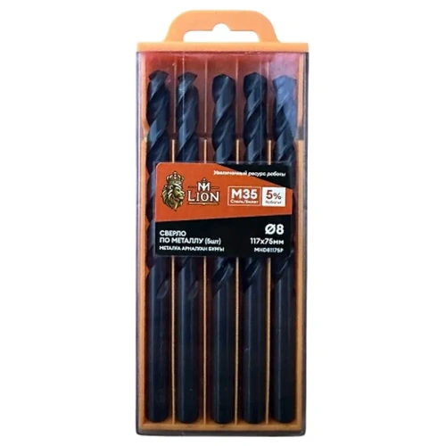 Сверло M-Lion MHD81175P, по металлу, 8,0 х 117 мм