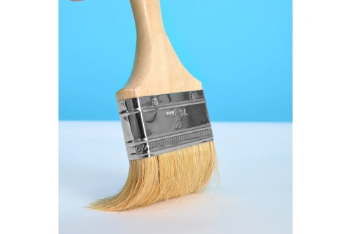 Кисть малярная плоская 3" -75 мм Deli YS EDL509123 деревянная рукоятка, искусственная щетина фото 3