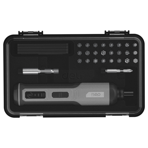 Отвертка Deli HS EDC161, аккумуляторная, 4.0 В, 2.0 А/ч, 5 Нм, с набором бит фото 3 Отвертка Deli HS EDC161, аккумуляторная, 4.0 В, 2.0 А/ч, 5 Нм, с набором бит фото 3