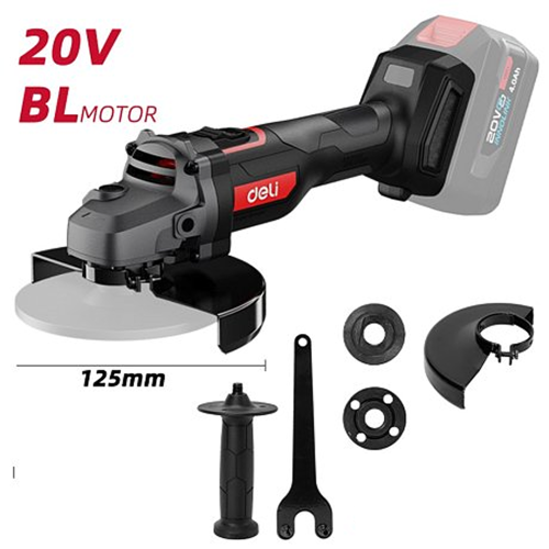 Угловая шлифмашина Deli RS EDE-JM20-2, 125 мм, без аккумуляторов и ЗУ фото 2