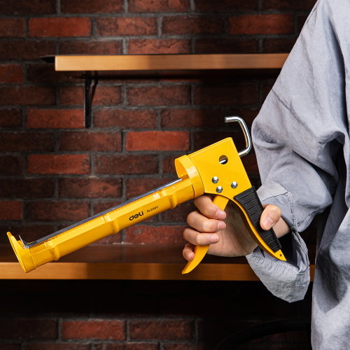 Пистолет для герметика Deli YS EDL2350, полукорпусной, 230 мм фото 5