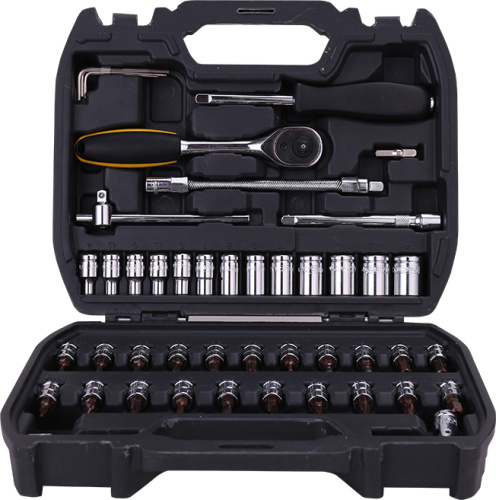 Набор инструмента Deli YS EDL1046 1/4", 4-14 мм, 46 шт., кейс