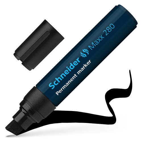 Маркер перманентный "Maxx 280", 4-12 мм, черный Маркер перманентный "Maxx 280", 4-12 мм, черный