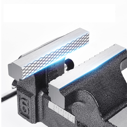 Тиски стальные Deli YS EDL2904Z, поворотные, с наковальней, 4"-100 мм фото 5