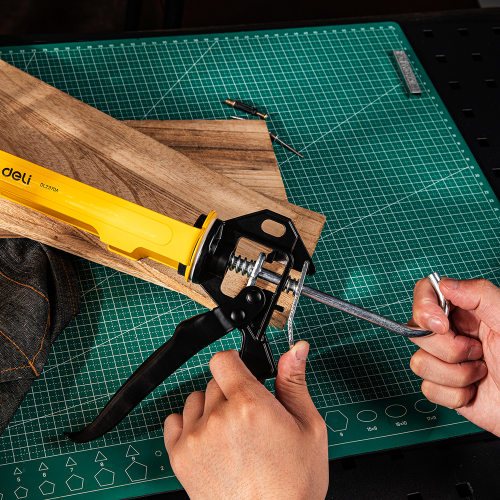 Пистолет для герметика Deli YS EDL2370A, полузакрытый, 250 мм фото 5