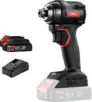 Аккумуляторный шуруповерт ударный Deli RS EDE-QZ20-1D2 20В, 200 Нм, 2 АКБ, 2 Ач