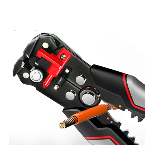 Съемник изоляции автоматический "Deli", 205 мм, черный, красный фото 3