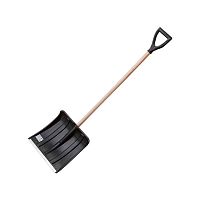 Лопата снеговая "Снежок", 38 х 36.5 см, с черенком