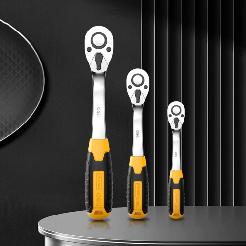 Ключ-трещотка Deli YS EDL2324 1/4", 150 мм, 72 зуба фото 4