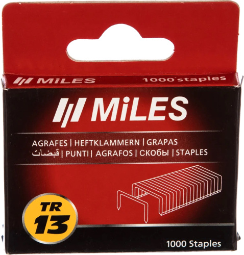 Скоба Miles TR-13/8 (1000) 8 мм,  тип 13, 1000 шт. фото 4