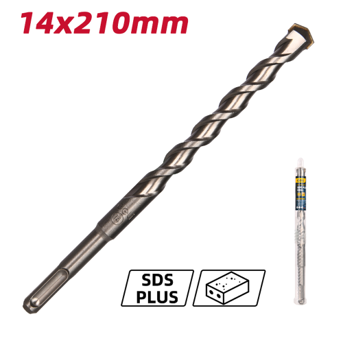 Бур по бетону Deli YS EDH-Y14210, 14 x 210 мм, SDS-PLUS фото 2