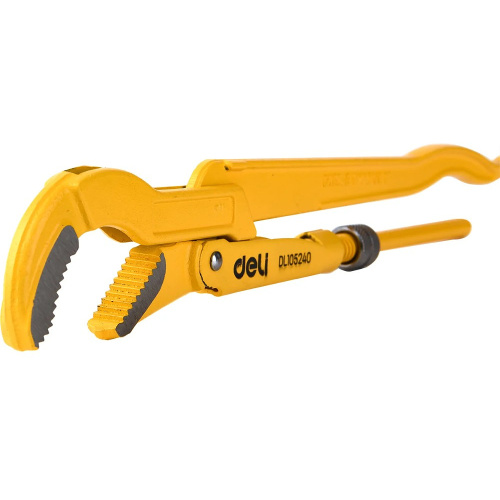 Ключ трубный Deli YS EDL105240 1", тип S, раскрытие губок 40 мм фото 5