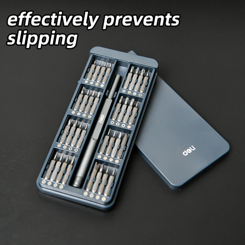 Отвертка ударная с набором бит Deli YS EDL241033, 33 штуки, металлический кейс фото 2