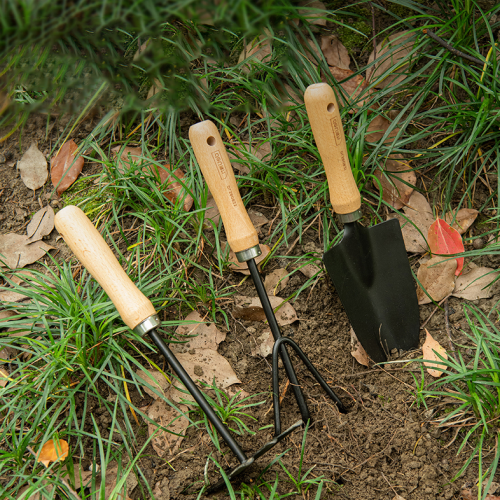 Набор садовых инструментов Deli GS DL580833 310 мм, 3 шт., деревянная рукоятка фото 3