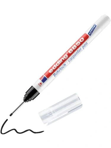 Маркер для отверстий и труднодоступных мест Edding "8850" в блистере, черный