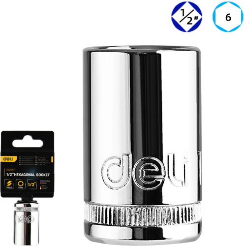 Головка торцевая шестигранная Deli YS EDQ4017 1/2", 17 мм фото 2
