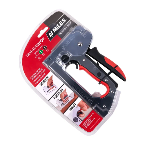Степлер скобозабивной Miles "TS-5570T/T" TRIGGERSHOT, регулировка силы удара фото 2
