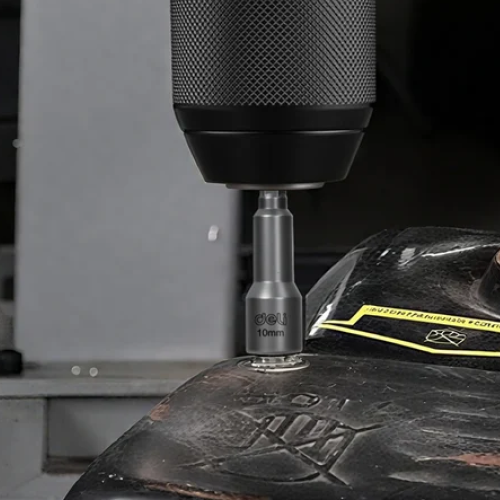 Набор насадок шестигранных магнитных Deli YS EDL4810T, 10 мм, 3 шт, HEX 1/4", серебристый фото 6