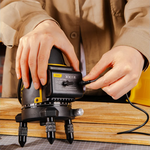 Уровень Deli YS EDL332303, лазерный, 3 линии, зеленый луч фото 6