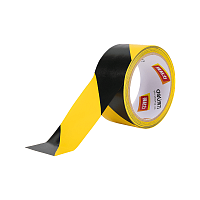 Клейкая лента разметочная Deli "33770", 48 x 18.2 мм/м, желто-черный